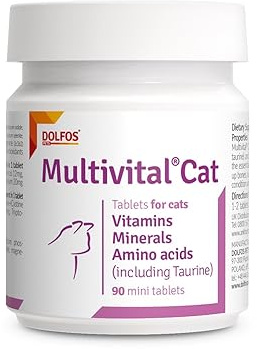 AnkhPets Multivital Cat 90 Mini Tablets Vitamins Minerals Amino acids Including Taurine for Cats