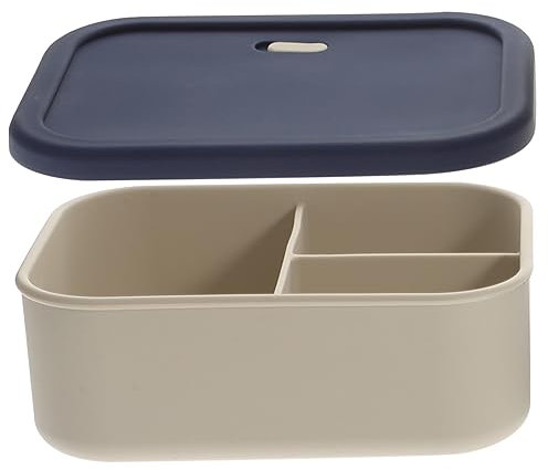 COLLBATH Caja Fiambrera de silicona dividida accesorios para bebe fiambrera compartimento infantiles tarteras infantiles accesorios para acampar contenedor de comida portátil red