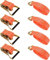 LDXDRU 4 correas tensoras con carraca y ganchos, 6 m, 4 cm de ancho, resistentes correas de trinquete, 2000 kg, correas de seguridad para carga, camiones, motocicletas, remolques