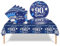 37Pcs 90th Birthday Tableware Set Navy Blue,90th Birthday Decorations with Party Paper Plates and Napkins,Plastic Table Cloth for Her His Women Men Happybirthday Table Decoration Dinnerware Supplies
