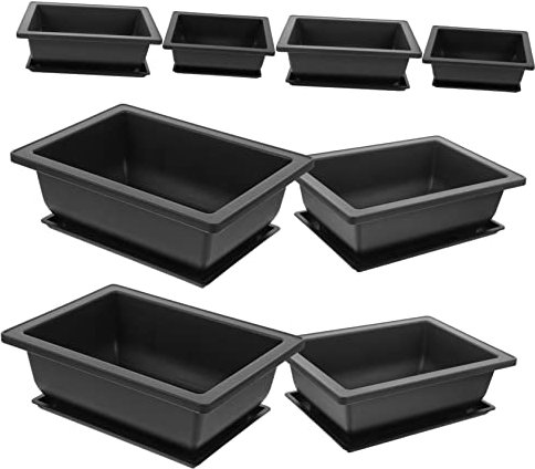 ORFOFE 8sätze Rechteckige Ablauftabletts Atmungsaktive Bonsai Trainingsgefäße Praktische Pflanzkübel Für Zimmer Garten Und Balkon Langlebig Und Stilvoll Gestaltet