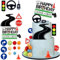 19Pcs Driver License Cake Topper New Driver Cake Decorations 16th 17th Birthday Cakes for Celebrating New Drivers for Birthday and Road Signs Theme Party Supplies