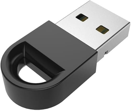 USB Bluetooth 5.1 Adapter, Wireless Bluetooth Dongle Sender Empfänger, Treiber-frei, für Desktop, Laptop, Tastatur, Maus, Headset, Lautsprecher, Drucker