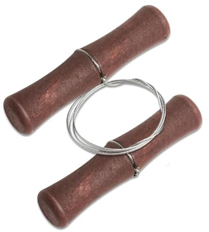 1PCS Cutting Wire for Clay Cheese Wire Clay Wire Cutter with Wood Handle Stainless Steel Multifunctional Manual Tool for Cheese Dough Pottery Ceramics Art Sculptures Candles Children's Day DIY