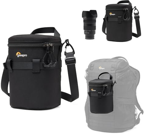 Lowepro ProTactic LCS 11 x 18 III Camera Lens Case, Camera Lens Pouch Bag, fits 50-140mm F/2.8, for DSLR and Mirrorless Cameras, Vol-2L Dim: 18x11x11cm, Camera Bag, for Photographer/Videographer