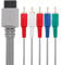 Vrllinking 5.5FT Component AV Cable for Nintendo Wii and Wii U, High Definition Audio Video Cable Compatible with HDTV, Durable and Reliable Gaming Accessory for Television
