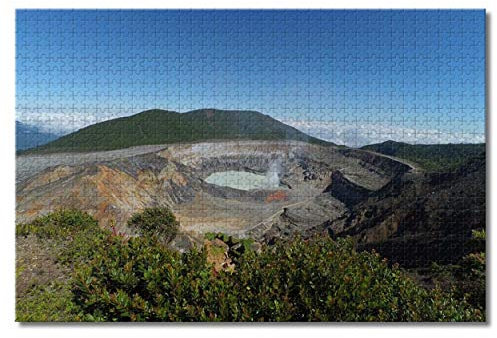 Costa Rica, Vulkan Poas, Puzzle für Erwachsene und Kinder, 1000 Teile, Puzzlespiel als Geschenk, Heimdekoration, besondere Reisesouvenirs, 52 x 38 cm