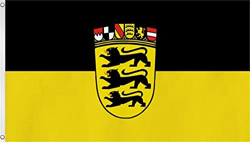 normani TOP QUALITÄT !! Fahne Flagge, Grösse: ca. 90x150 cm, Ordentliche Stoffqualität - Stoffgewicht ca. 110 gr/m2 Farbe Baden Württemberg