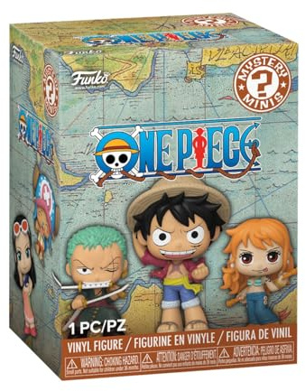 Funko Mystery Mini: One Piece - Straw Hat Crew - Monkey D. Luffy, Roronoa, Nami and more - 1 of 12 to collect - Styles may vary - Collectable Vinyl Figure - Gift Idea - Official Merchandise