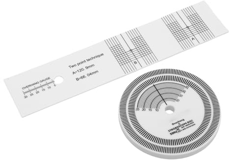 Jectse Plattenspieler-Stroboskop-Scheibe, Stroboskop-Matte, 2 Mm Dickes PVC, Kalibrierwerkzeug für Geschwindigkeitsanpassung, Genaue Muster und Führungen, Geeignet für Alle