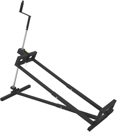 Faltbare Stahl-Hebebühne 400kg teleskopierbar für Rasenmäher mit Griff manueller/elektr. Einsatz
