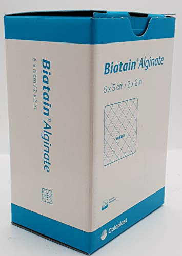 Biatain Alginate Square Dressing, 5 x 5 cm