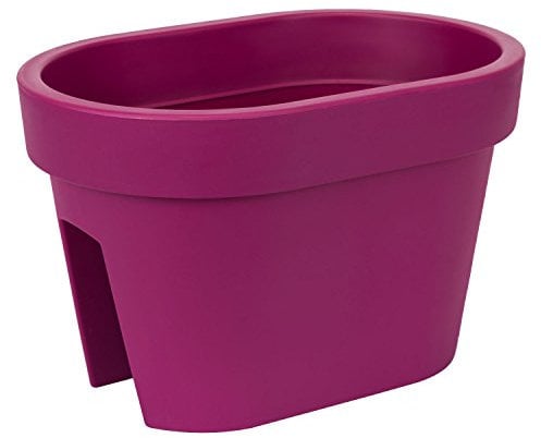 Balkonkiste Blumenkasten Geländerkasten Balkonkasten Geländertopf L 400 mm fuchsia Lofly