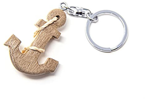 Cornelißen Schlüsselanhänger Anker aus Holz und Metall