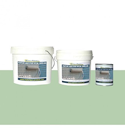 MATPRO Peinture Laque Epoxy Spécial Carrelage 2.5 Kg Vert Pastel