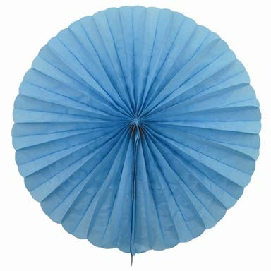 Creativery 1 Papierfächer 35cm (hellblau 311) / Deko Papier Fächer Rosetten Blumen Raumdeko Papierrosetten Hängedeko