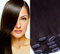 Clip In Extension Set 7 Teile glatt 55cm Haarverlängerung Haarteil 100% Remy Echthaar Clip in Hair Extension von GlamXtensions in Farbe: 02 Dunkelbraun