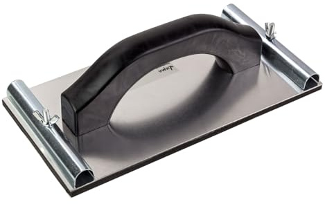 DEMA Hand Schleifklotz 240x120 mm, Handschleifer, Schleifbrett, mit Alu-Grundplatte, robust, langlebig, Holz, Metall, Werkstatt, Heimwerker