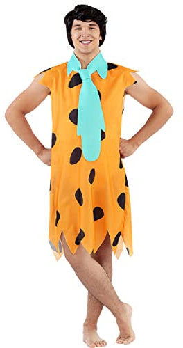 Funidelia Offizielles Fred Feuerstein Kostüm - Die Feuersteins für Herren, The Flintstones Verkleidung für Erwachsene, Karneval, Halloween und Abschiedskostüme - Größe XL