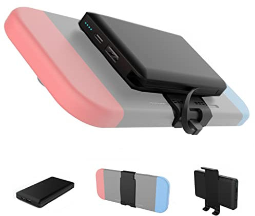 Power Bank Kompatible für Switch Ladebatterie, 10000 mAh Type-c/USB Dual Powered Portable Bank für Switch und Mobilgeräte