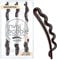 invisibobble Waver Plus Haarklammer Pretty Dark I 3x Haarnadel braun Mädchen & Damen I Haarspange groß starker Halt I designed in Herzen Münchens