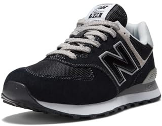 New Balance Homme NB 574 Sneakers, Noir (Black EVB), 43 EU Large