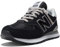 New Balance Homme NB 574 Sneakers, Noir (Black EVB), 43 EU Large