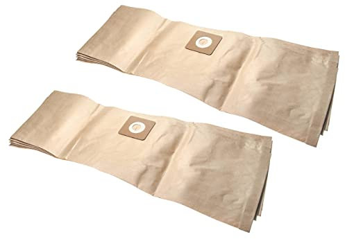 vhbw 10x Staubsaugerbeutel kompatibel mit Bosch AdvancedVac 20 Staubsauger - Papier, 85,4cm x 26.9cm, braun