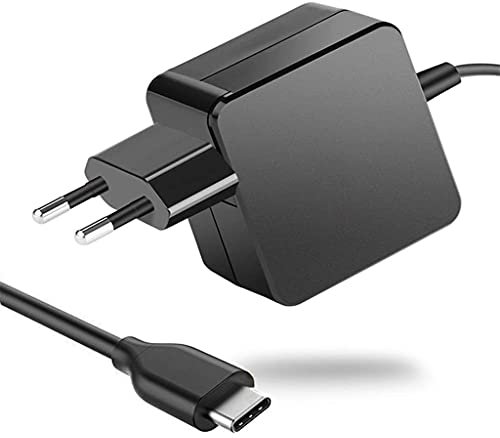 New Net – Fuente de alimentación universal USB Type-C de 65 W – Compatible con portátiles equipados con puerto USB C (PRO/Air, ASUS Lenovo Thinkpad y Yoga, Samsung, Huawei, Xiaomi Air)