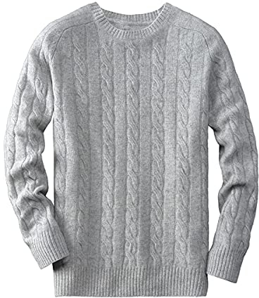Herren Strickpullover mit gleichfarbigem Muster, Winterpullover aus Wolle, grau, 6X-Groß