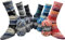 Sockenwolle Strumpfwolle Comfort Color 4-fädig - Farbset 6x100gr - 420m Lauflänge/100gr- mehrfarbiger bunter Farbverlauf Set 07