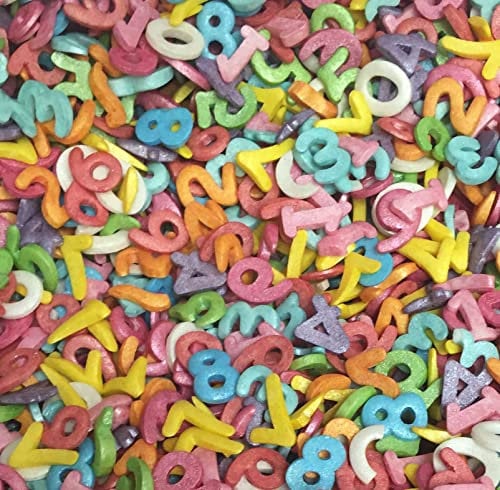 NUMBERS Sprinkles 1443 edible sugar cake decorations 50g