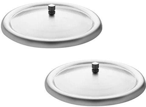 2piezas Tapas De Acero Inoxidable Para Tazas Cubiertas Redondas Prueba De Fugas Y Polvo Para Mantener Bebidas