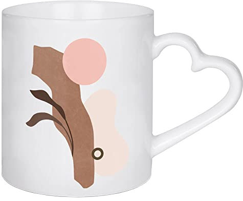 artboxONE Herztasse Blush Nature Impressions von amini54 - Herztasse Natur