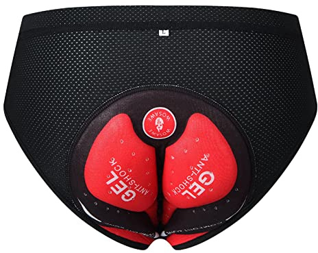 LOVIVER MTB Della Bici Della Biancheria Intima Della Bicicletta Mutande Slip Adsorbente 3D Imbottitura Da Uomo Imbottiti Pantaloncini Da, nero XXL