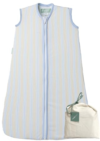 molis&co. Baby-Schlafsack 0.5 TOG. Größe: 85 cm (6-18 Monate). Ideal für den Sommer. Kai. 100% Baumwolle (Oeko-TEX 100).