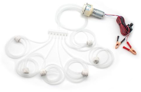LeTkingok DC 12V Mini Air Pump, Oxygen Pump Motor Volt Aquarium Pump Adjustment PWM Volume Fishing Aquarium Car Aerator Breeding