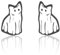 Ohrstecker mit Geisterkatze, Katzenliebhaber, Geschenk, Grusel-Show, Geschenk, Horror-Geschenk, S, Edelstahl