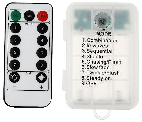 Hemobllo 5sets USB String Lamp Battery Box Remote Control Compact Accessory for Fairy Lights Timer Function and Power Supply for Home Decor