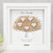 Our family tree | Framed family tree Print | Personalised Family Tree Gift Frame | 3D Family Tree Picture Frame Present Family Gift Christmas