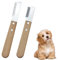 Lot de 2 Couteau à Trimmer Chien, Peigne de Rasage pour Animaux de Compagnie, Peigne à Manche en Bois pour Chien, Outils de Toilettage Fournitures pour Animaux Peignes Chiens et Chats