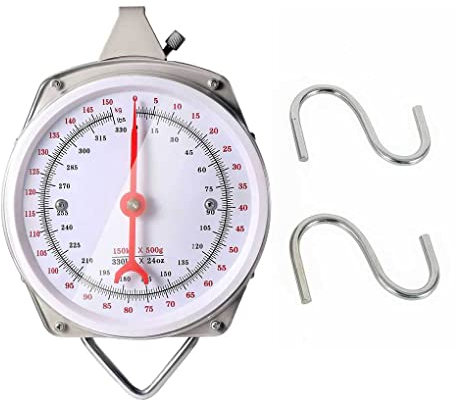 dijiusidy Lebensmittelwaage Gemüse Obst Lebensmittelgeschäft Angeln Hohe Genauigkeit Hängewaage mit Karabinerhaken Küchenzubehör