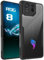 HikerClub Cover per ROG Phone 8，ROG Phone 8 Pro (2024) Custodia Protezione Texture Antiscivolo Trasparente PC Duro Posteriore and TPU Silicone Nero Sottile Bordo Fotocamera Protettiva Case