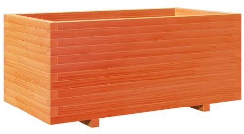 vidaXL Pflanzkübel Wachsbraun 110x60x49,5 cm Massivholz Kiefer