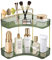 SHANNA 2 Tier Green Makeup Organizer: Corner Counter Storage High-Capacity Skincare Make Up Organizers Cosmetic Holder Shelf for Bedroom Dresser or Vanity Countertop (2-Tier,Green)