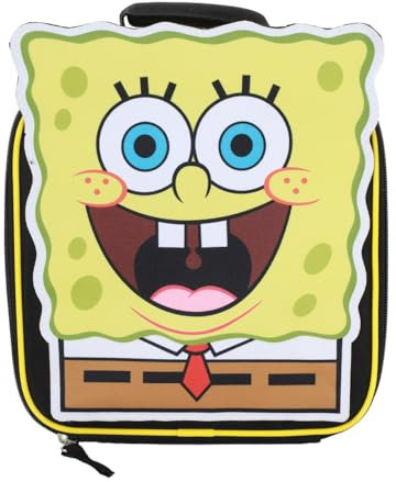 Spongebob Squarepants - Lonchera acolchada con aislamiento, Amarillo, talla única