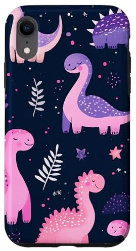 iPhone XR Cute Dinosaur Cartoon Pattern Case