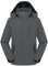 Ynport Crefreak Veste Imperméable en Plein air Pour Hommes Veste à Capuche de Randonnée Respirante Trench-coat en Plein air Veste Coquille Légère Veste Coupe-Vent de Montagne, Gris, L