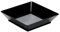 Monouso | 25 Mini Platos para Aperitivos Reutilizables, 6,5x6,5cm, 45ml, Color Negro, Degustación, Catering, Eventos, 125 usos. Apto lavavajillas, Reciclable.