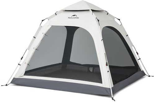 Naturehike Ango Pop Up Zelte Automatische 3 Mann Person Camping Zelt mit Markise Einfache Montage Zelt Wasserdicht Winddicht Anti-UV für Familie Park Camping Wandern Outdoor